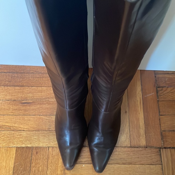 Knee-high, pointed toe, high-heeled boots - Picture 6 of 8